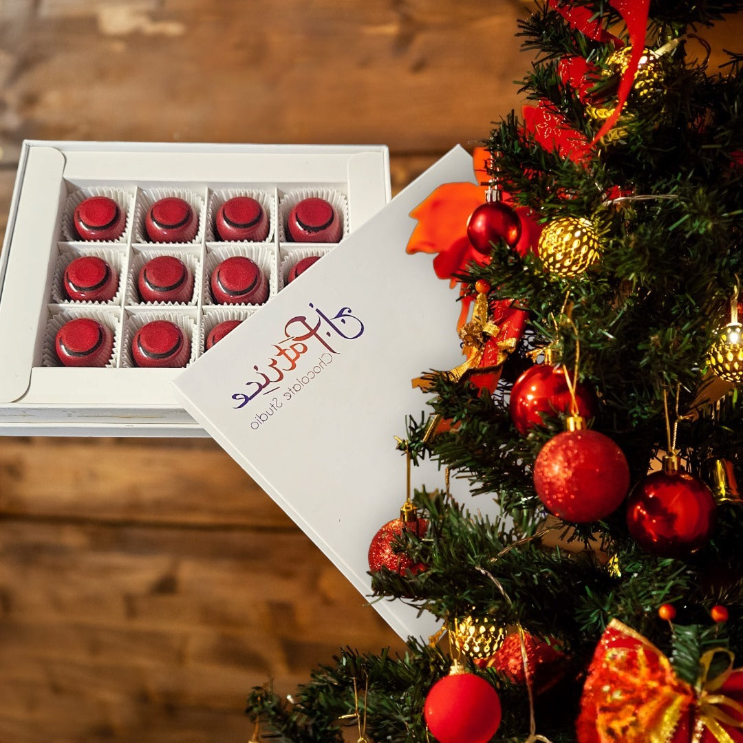 Cherry Eclipse chocolate box with 12 pieces.