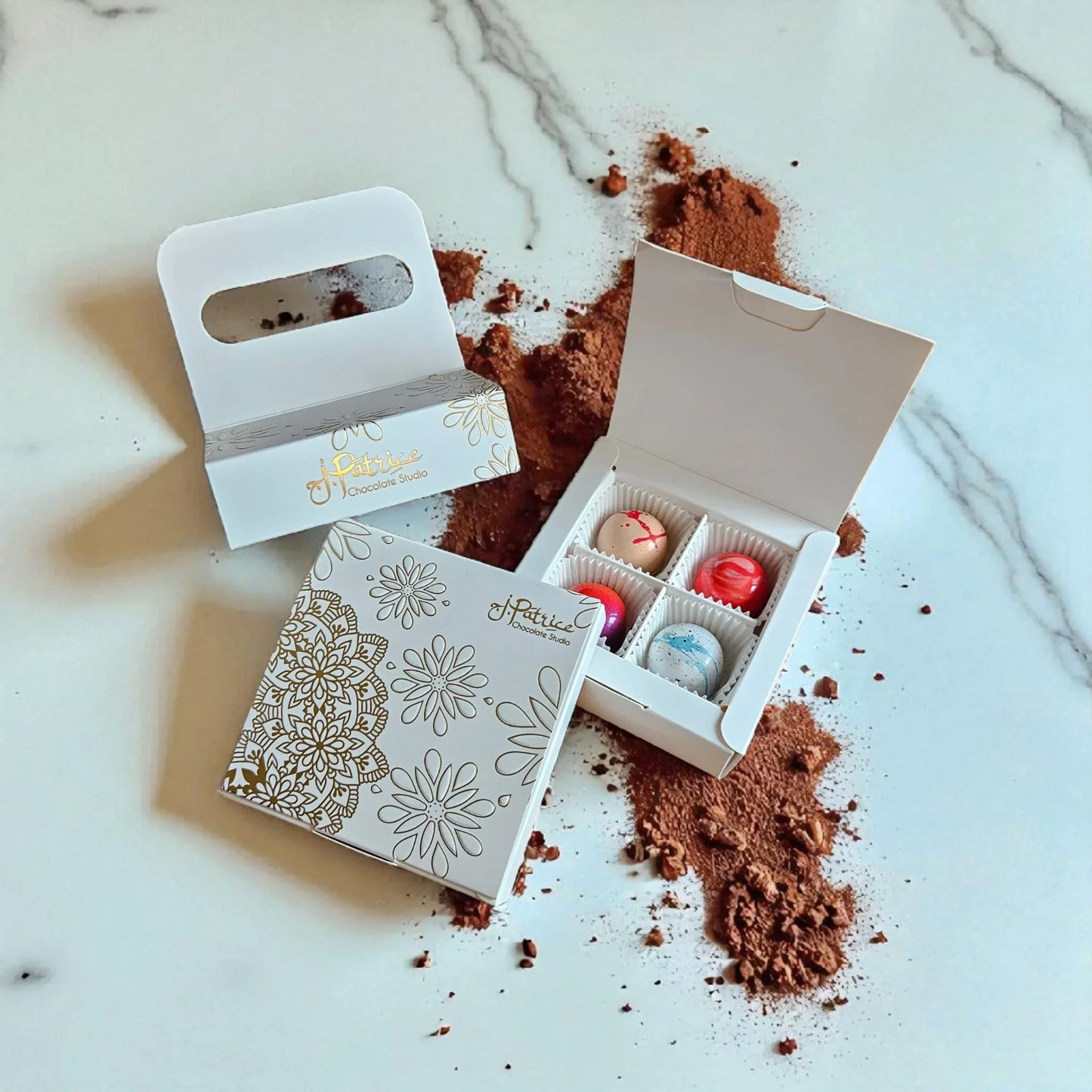 4 Piece Bonbon Chocolatier's Choice Box - J. Patrice Chocolate Studio