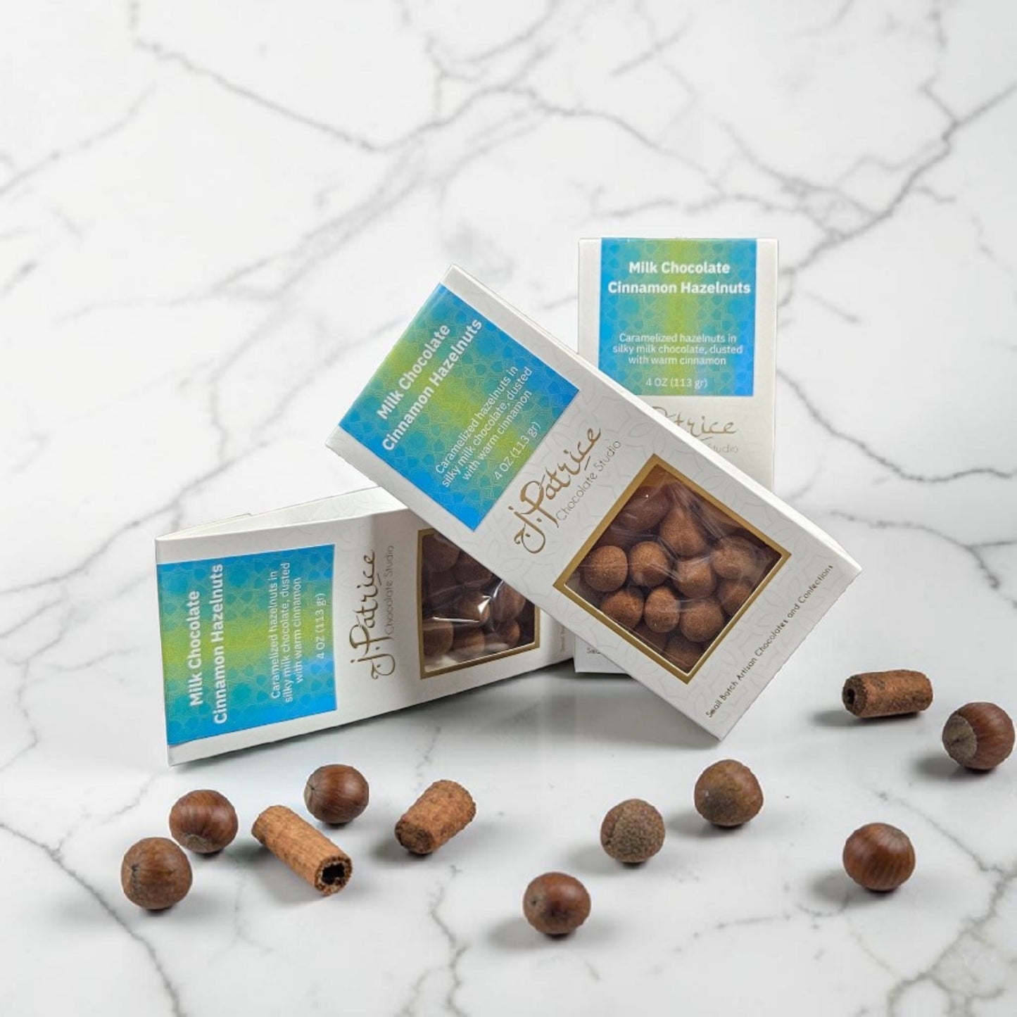 Hand Crafted Milk Chocolate Cinnamon Hazelnuts