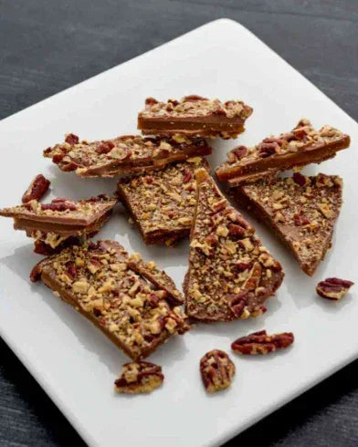 Milk Chocolate Pecan Toffee Bark - J. Patrice Chocolate Studio