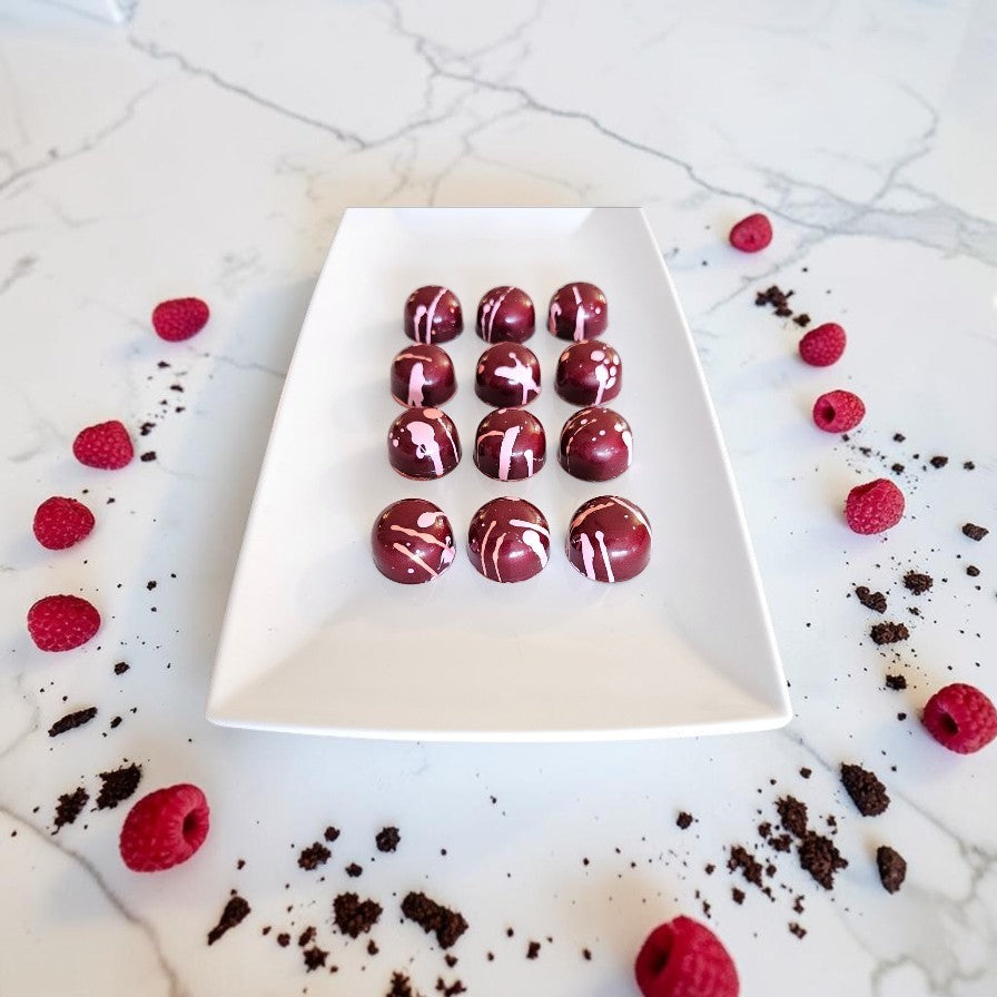 Mmm… Raspberry - Bulk BonBons 12 piece Tray