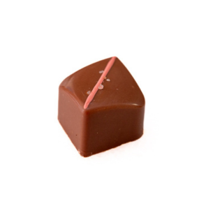 Pink Himalayan sea salt caramel chocolate treat.