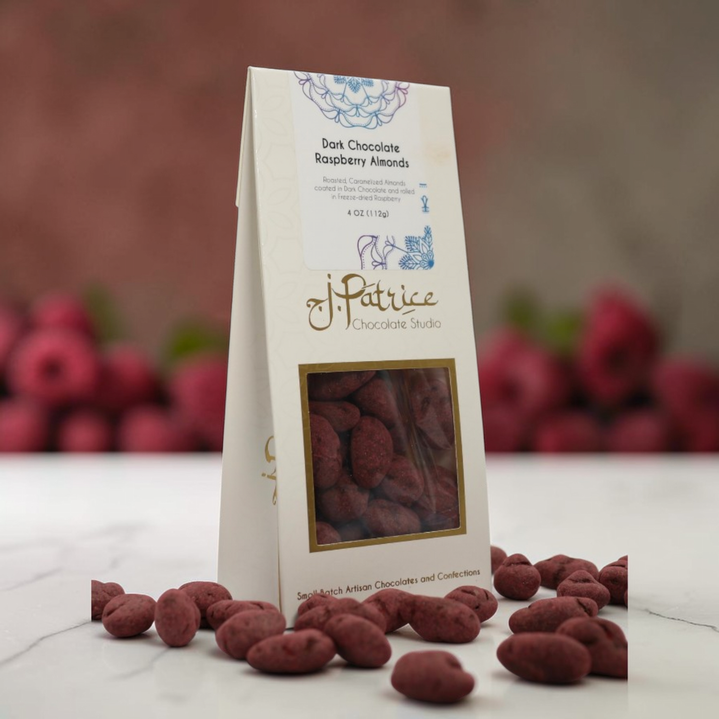 Dark Chocolate Raspberry Almonds
