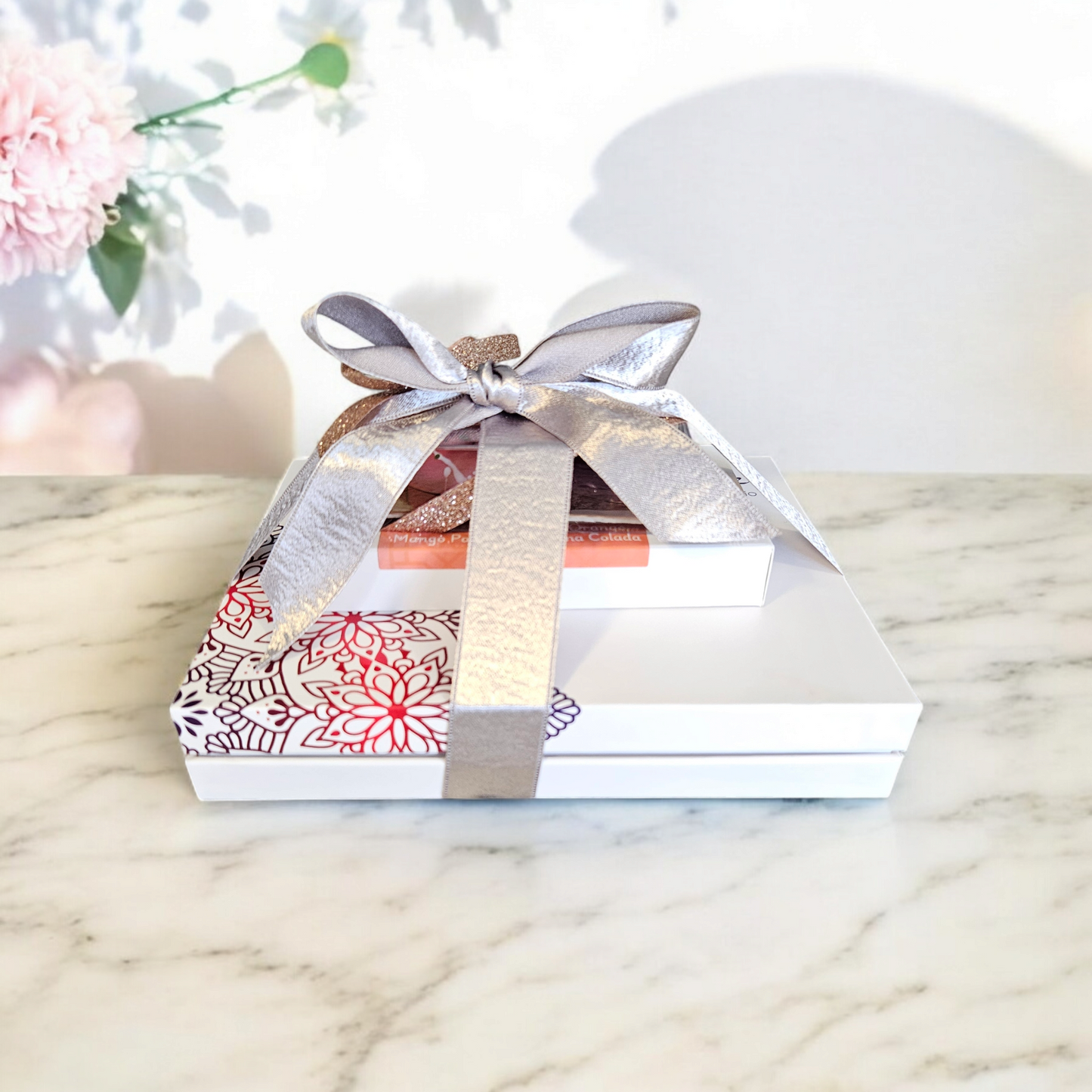 Valentine's Day chocolate tower gift box.