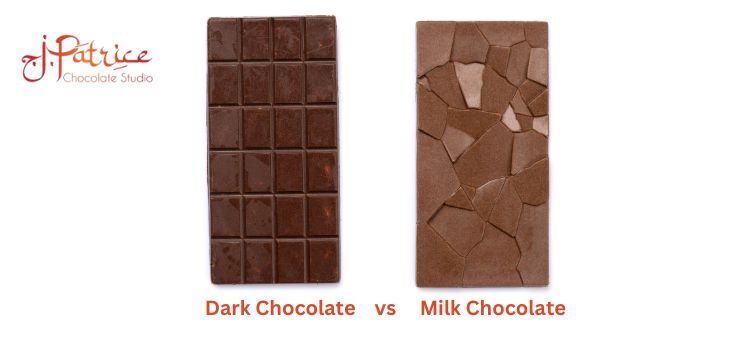 difference between dark chocolate and milk chocolate