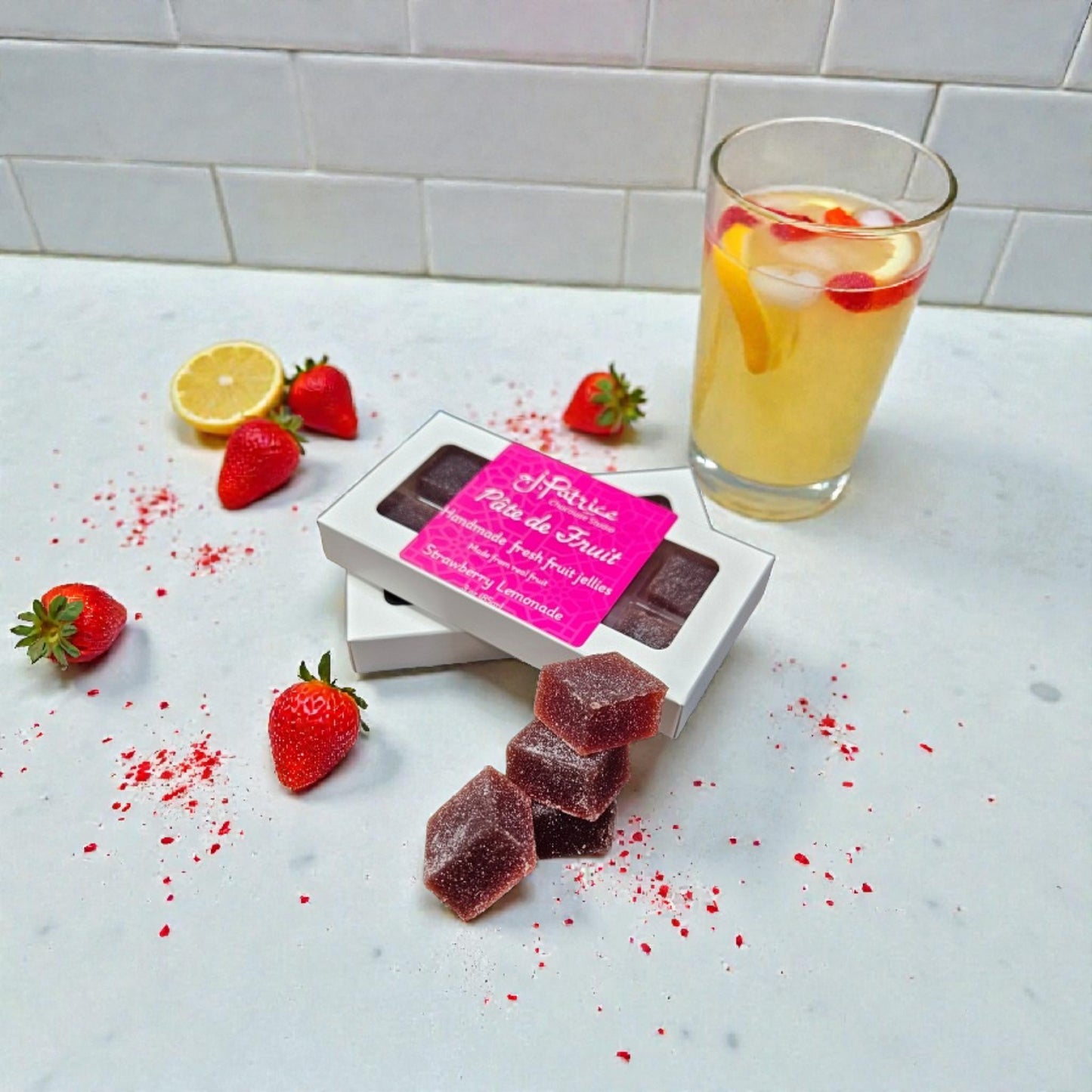 Strawberry Lemonade Pate de Fruit