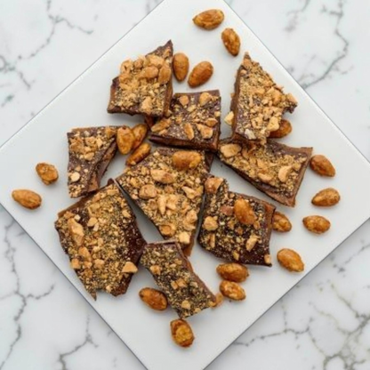 Hand Crafted Dark Chocolate Almond Toffee Bark