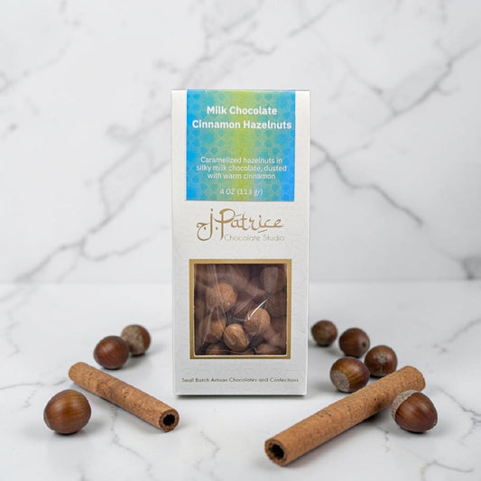 Hand Crafted Milk Chocolate Cinnamon Hazelnuts