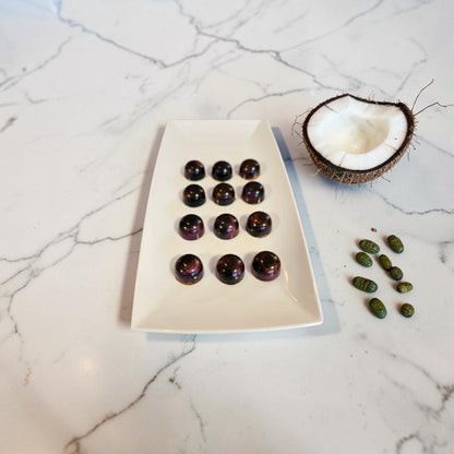 Coconut Cardamom Caramel - Bulk BonBons 12 piece Tray