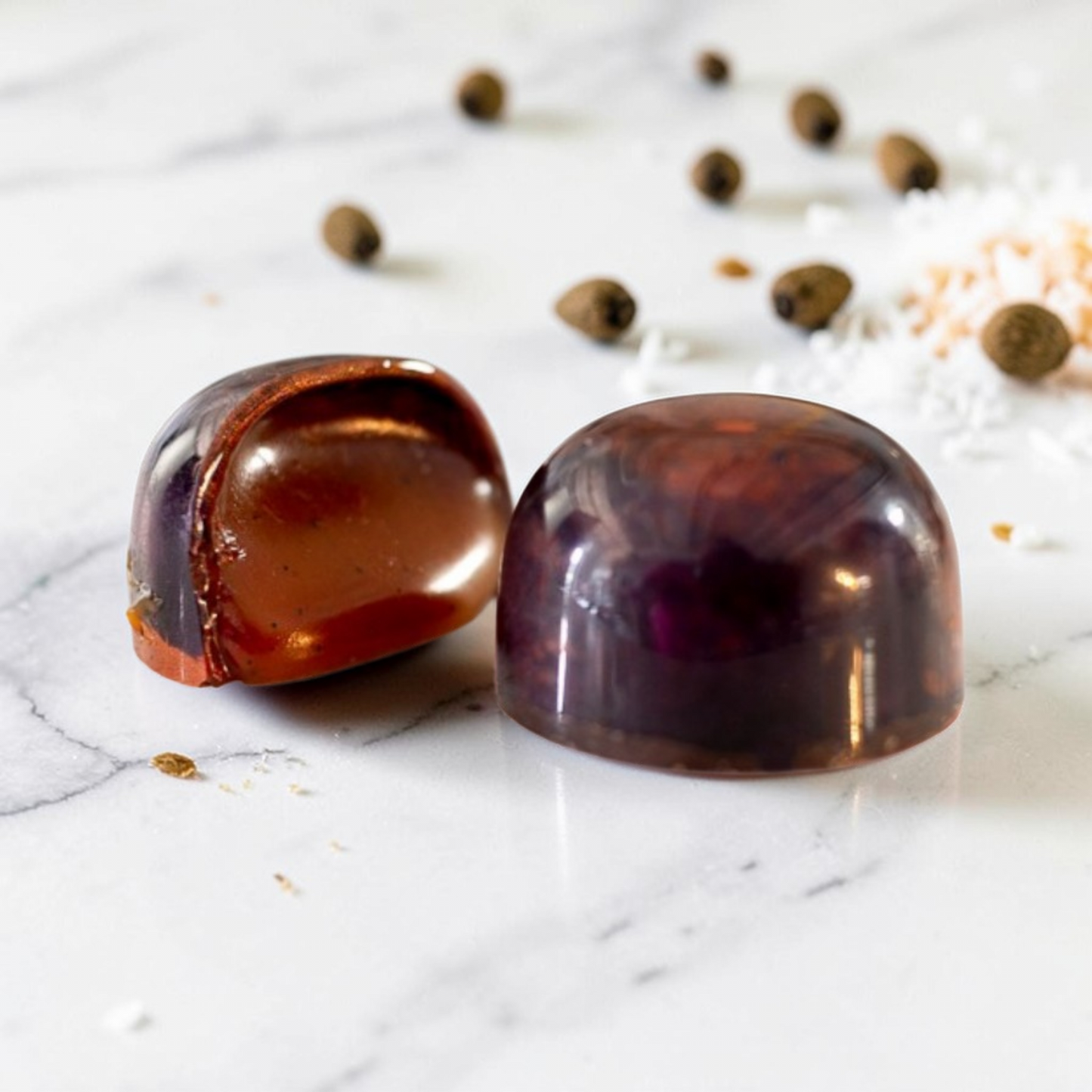 Coconut Cardamom Caramel - Bulk BonBons 12 piece Tray