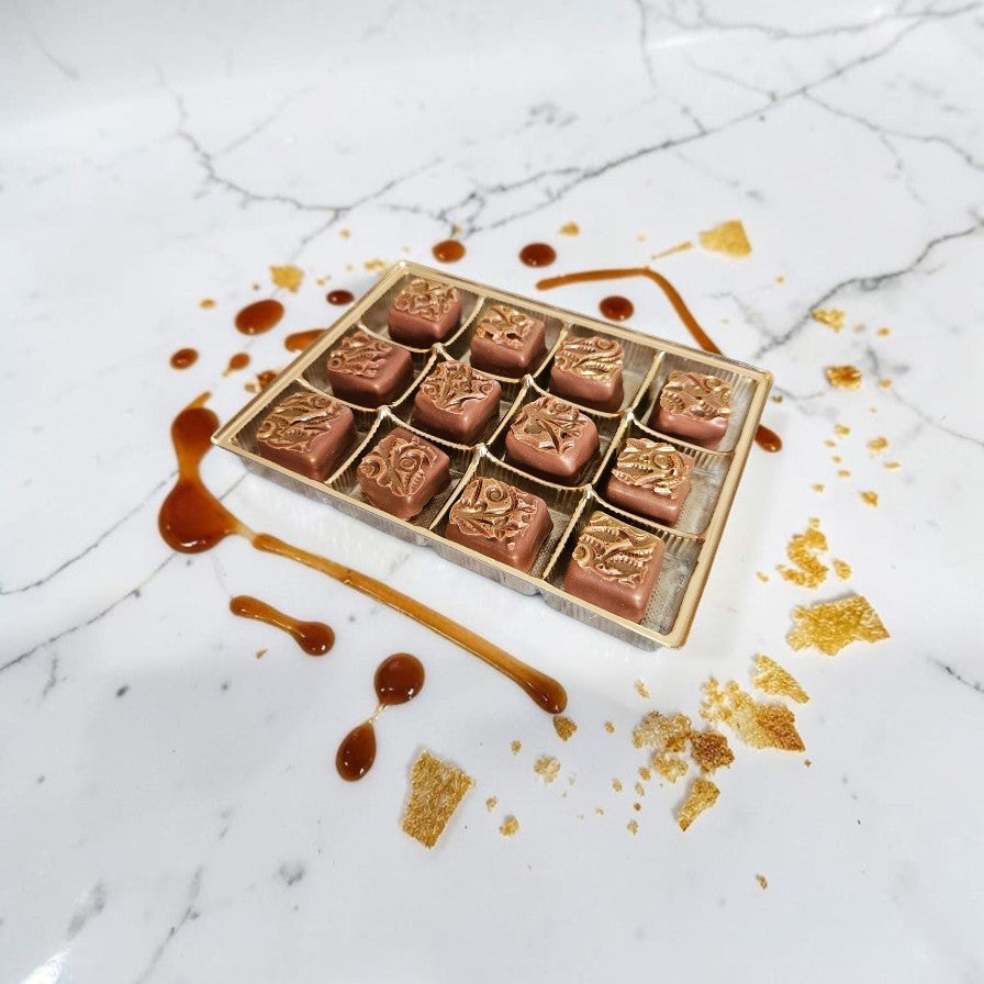 Crispy Caramel Gianduja - Bulk BonBons 12 piece Tray