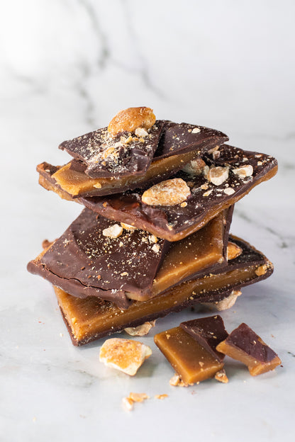 Dark Chocolate Almond Toffee Bark
