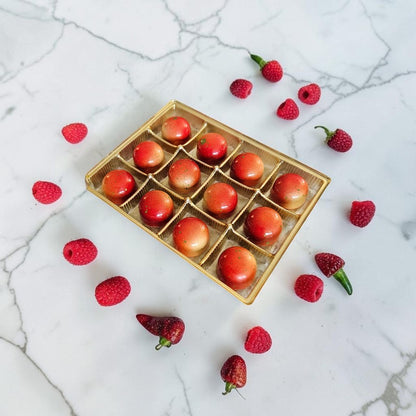 Raspberry Ghost Pepper Mango - Bulk BonBons 12 piece Tray
