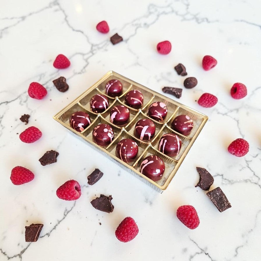 Mmm… Raspberry - Bulk BonBons 12 piece Tray