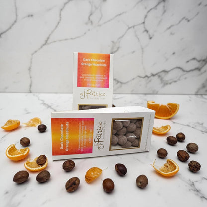Hand Crafted Dark Chocolate Orange Hazelnuts
