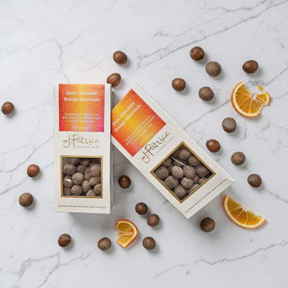 Hand Crafted Dark Chocolate Orange Hazelnuts