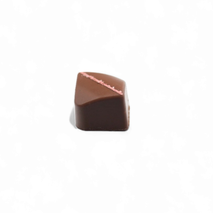 Pink Himalayan Sea Salt Caramel featuring rich, buttery caramel with a perfect hint of flaky sea salt for a delightful contrast.