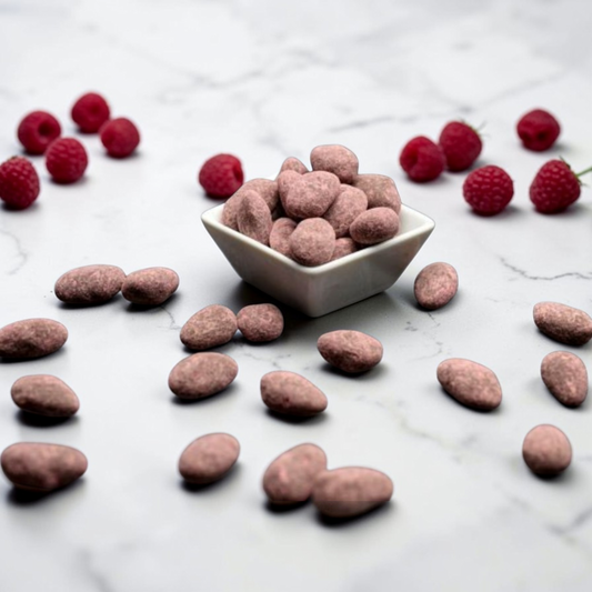 Meijers Raspberry Almonds Dark Chocolate Raspberry Almonds