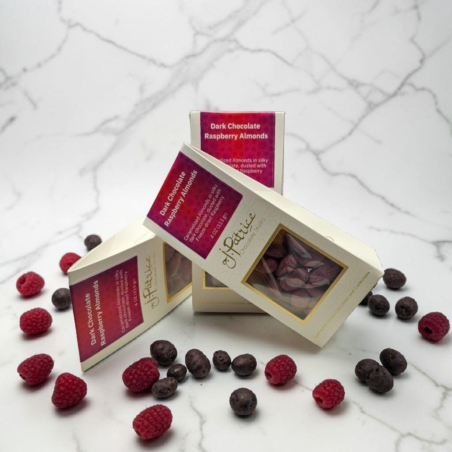 Dark Chocolate Raspberry Almonds
