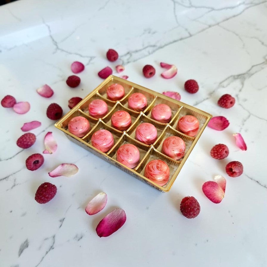 Raspberry Rose - Bulk BonBons 12 piece Tray