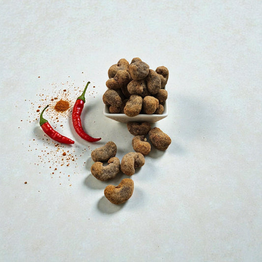 Spicy Dark Chocolate Cashews