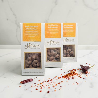 Spicy Dark Chocolate Cashews