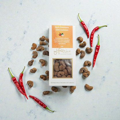 Spicy Dark Chocolate Cashews