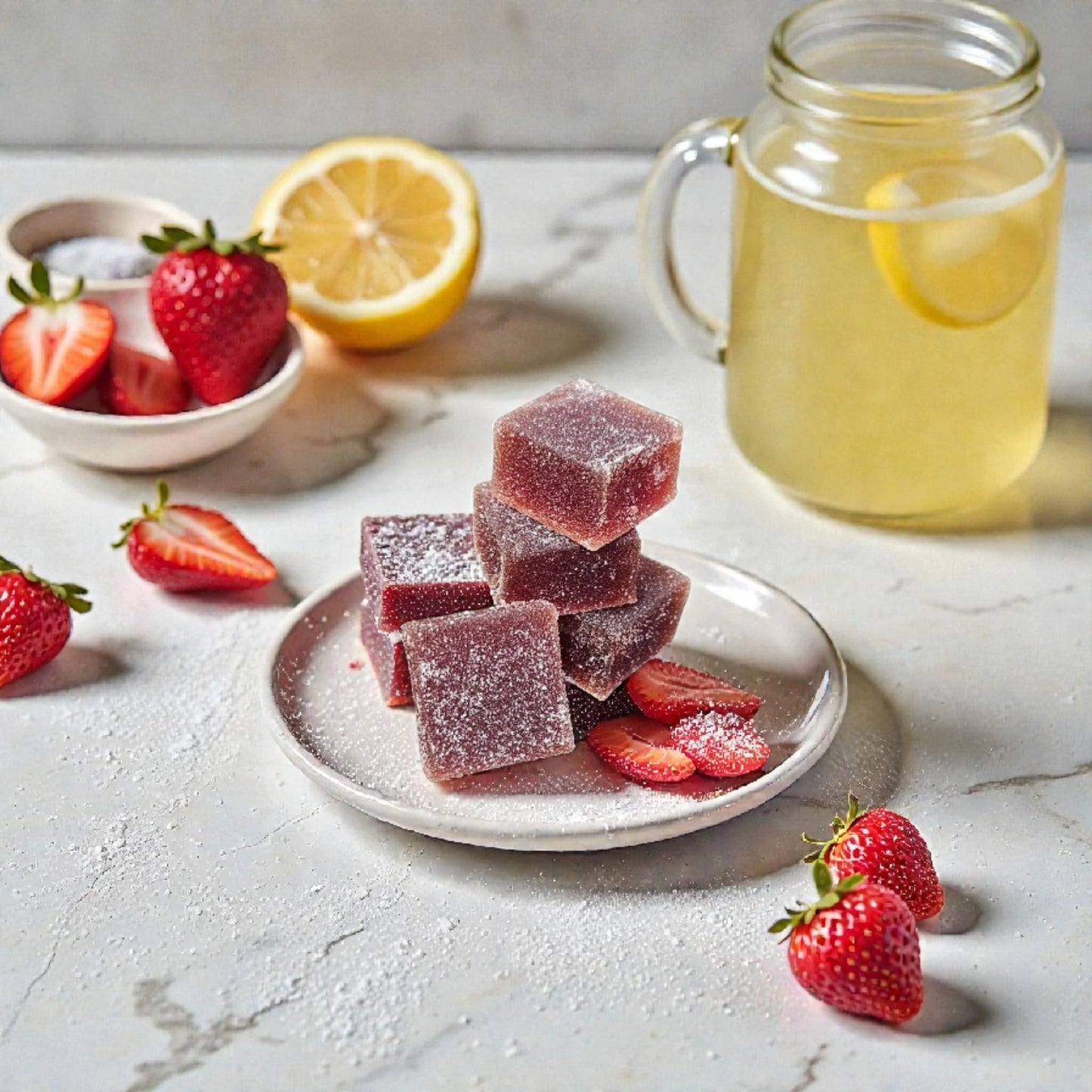 Strawberry Lemonade Pate de Fruit